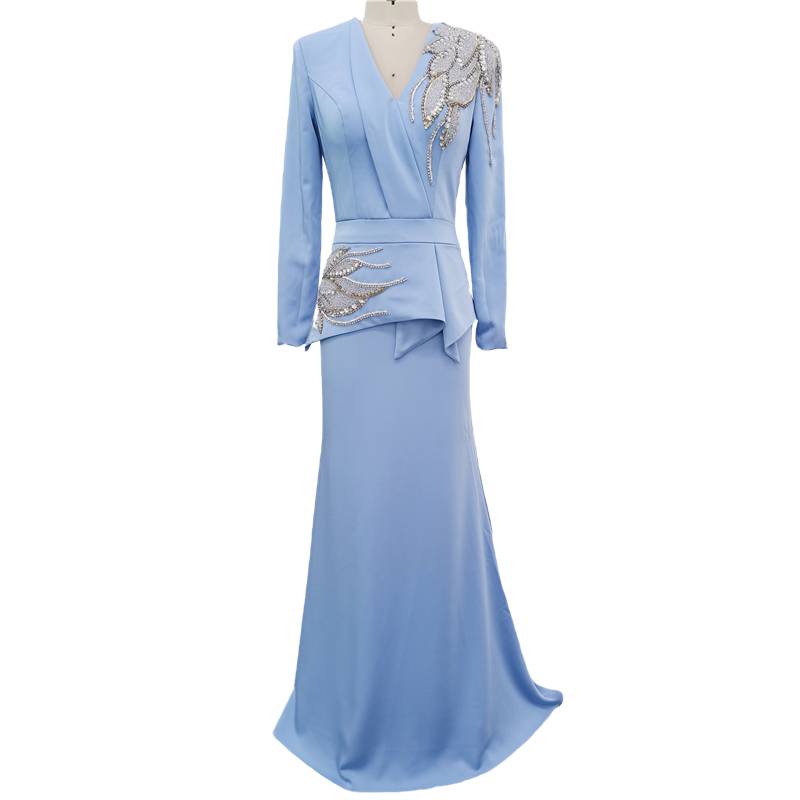 High -end fishtail evening dress temperament banquet light luxury high -level senior sense host performed evening dress girl skirt