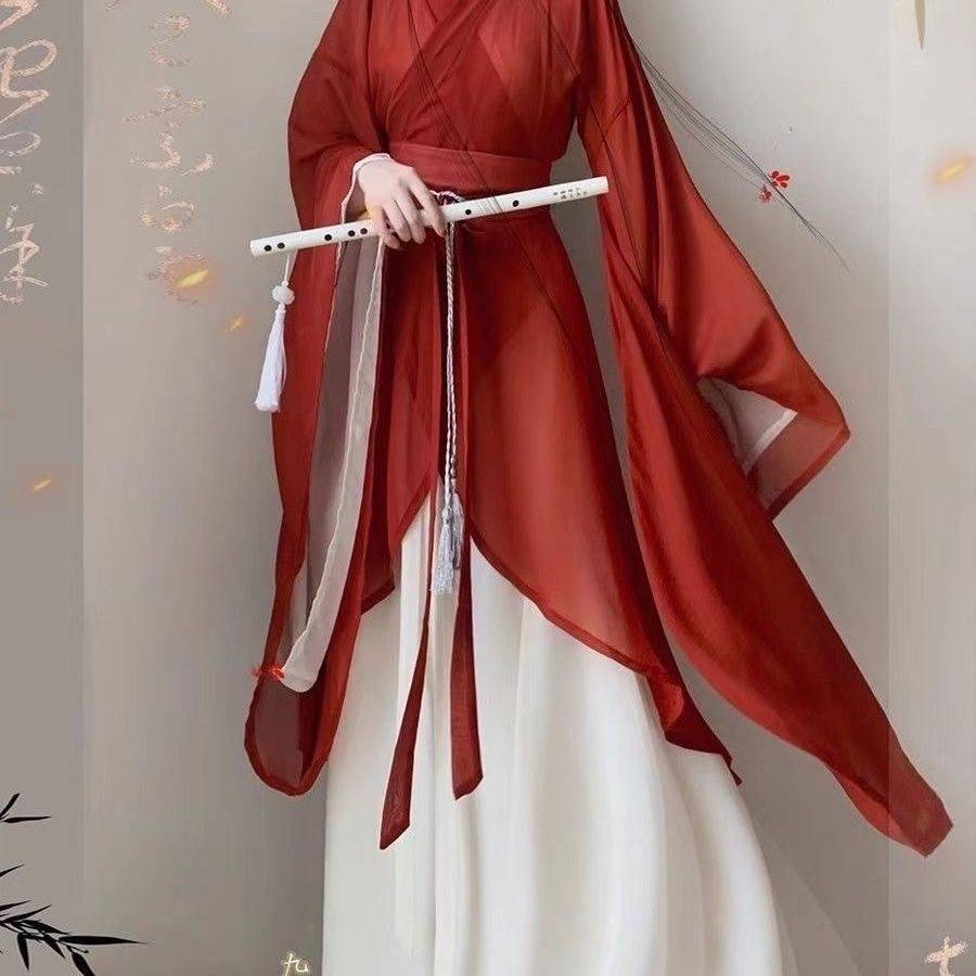 Nirvana restored the northern and southern dynasties, the northern and southern dynasties were thin and thin, Wei and Jin women's big sleeve national style Han clothes surrounding skirt annual meeting dance service rental