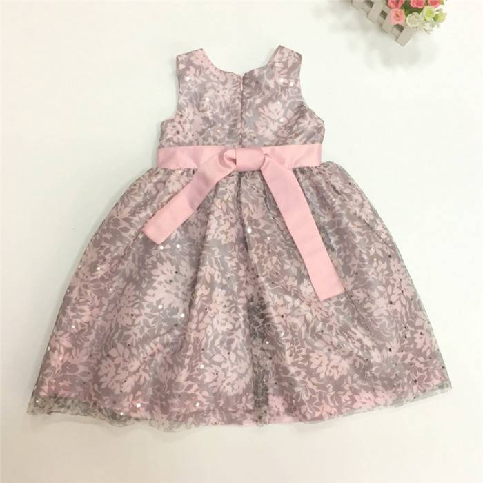 Original single children's dress skirt, flower, flower blossoming net cloth, girl princess pill skirt piano performance service