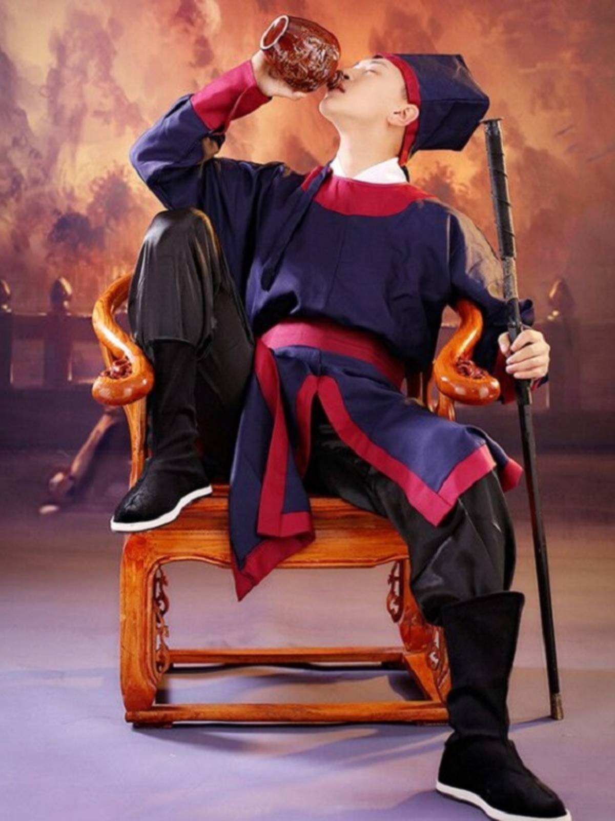 Ancient Hanfu Emperor Dragon Robe Minister's official uniforms of the court eunuch guards Jinyi Wei Gui Qiyu costume film and television performance service