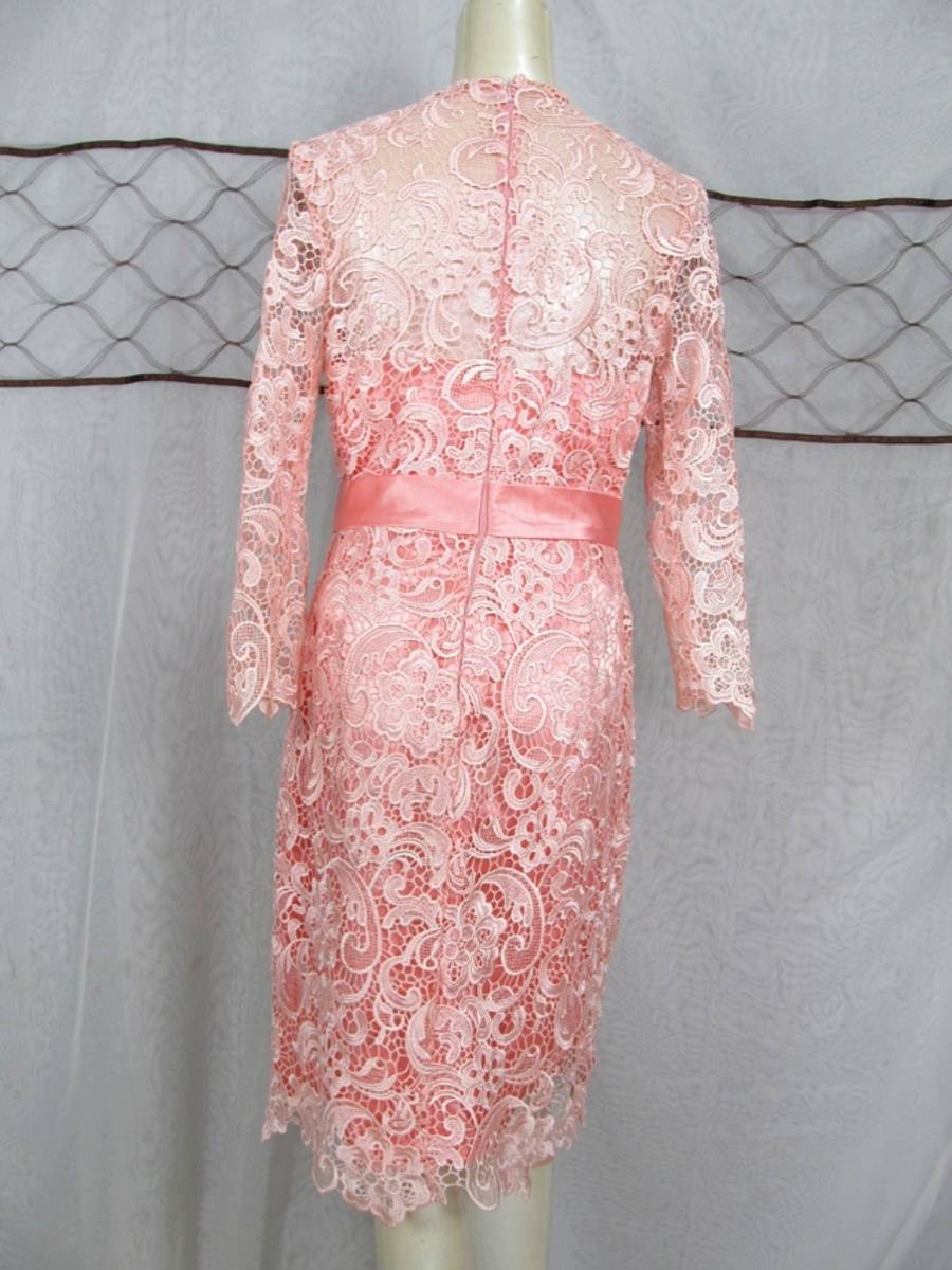 Large size charm real shooting original single lace slimming perspective evening service banquet performance dress orpone products