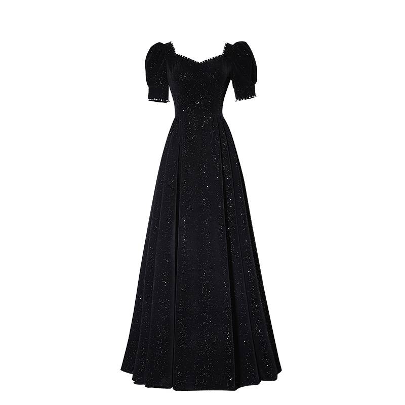 Black banquet evening service female 2022 new model