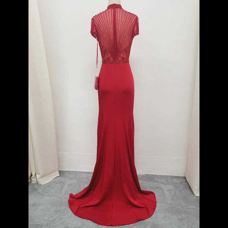 High -end fishtail evening dress temperament banquet light luxury high -level senior sense host performed evening dress girl skirt