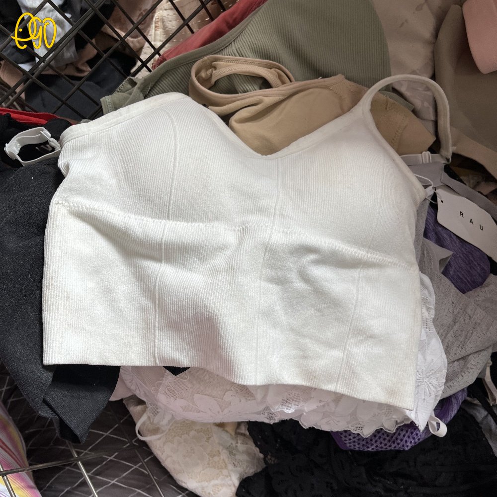 Used Sports Bra For Wholesale Second Hand Sporting Breast Bra Girls Used Clothes Side F Bras Used Yoga Tank Top Brazilian