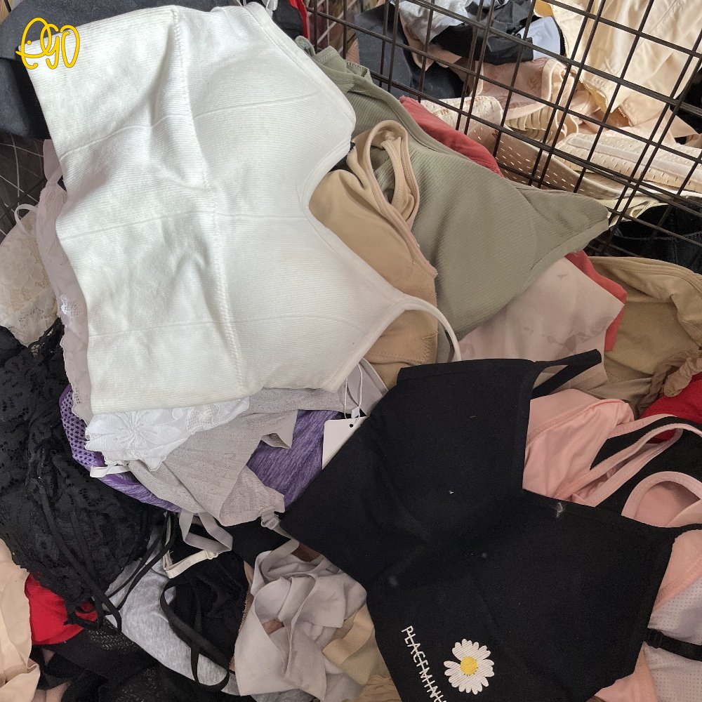 Used Sports Bra For Wholesale Second Hand Sporting Breast Bra Girls Used Clothes Side F Bras Used Yoga Tank Top Brazilian