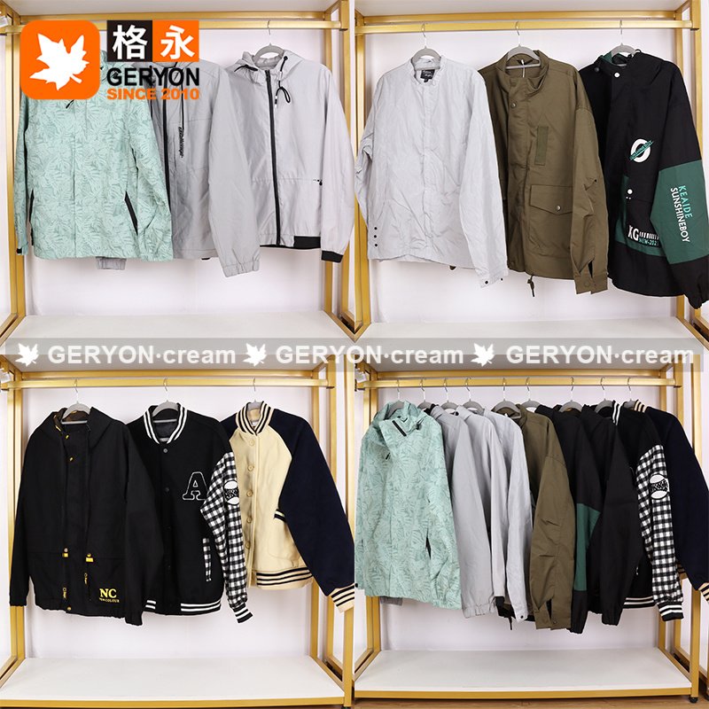 windbreaker jacket hiking clothes thrift clothes branded used second hand men used clothes windbreaker used jackets for men