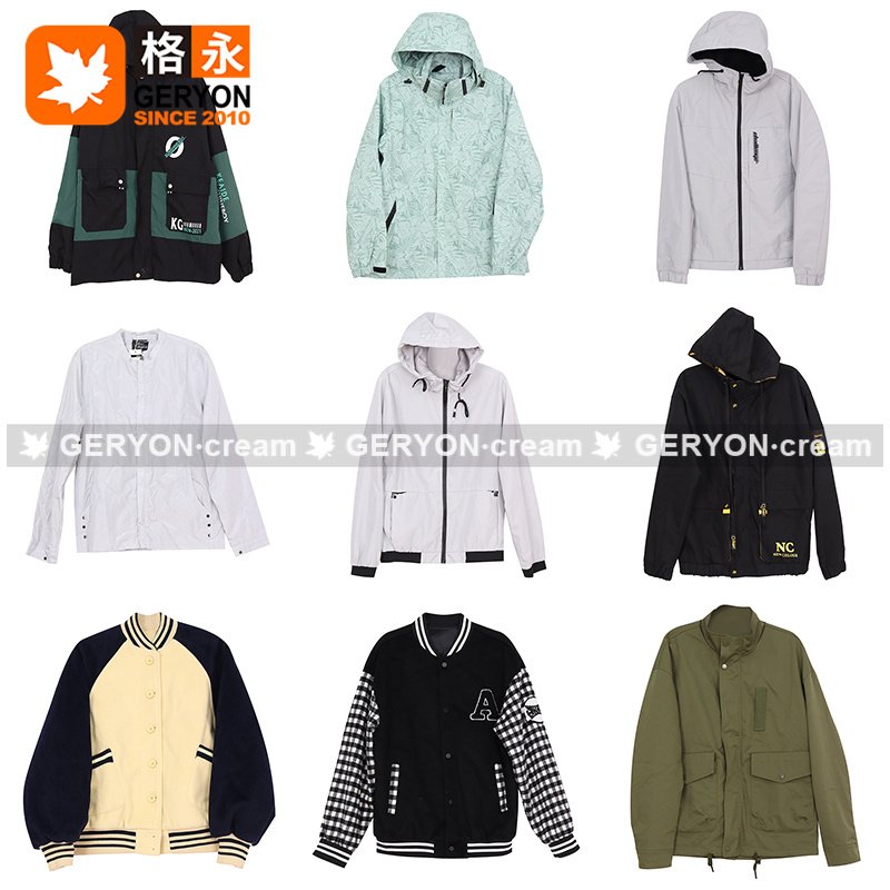 windbreaker jacket hiking clothes thrift clothes branded used second hand men used clothes windbreaker used jackets for men