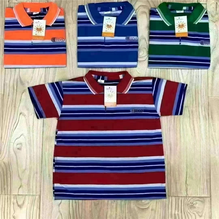 Summer Boys Polo Shirts Kids Cotton Short-Sved T-Shirt Cartoon Printed Blouses 3-5 Years Old Children Apparel Stock