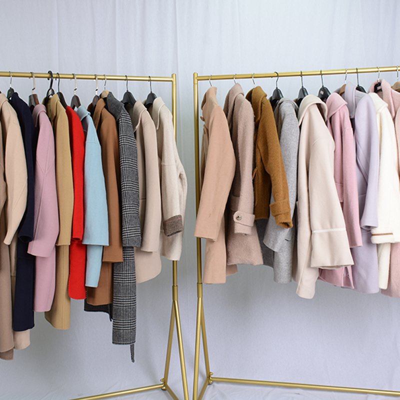 autumn winter Trench Coat Minimalist Long Woolen bulk used clothes second hand clothes used clothing in bales Apparel Stock