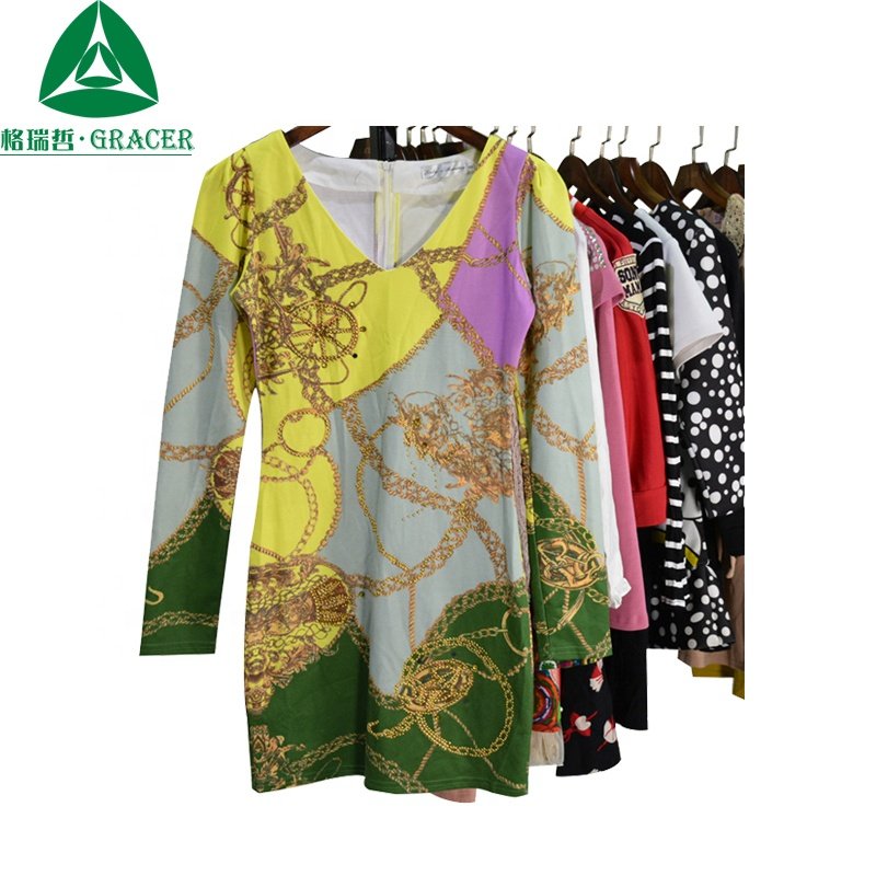 New arrivals buy used clothes bulk vintage dress secondhand clothes in UK