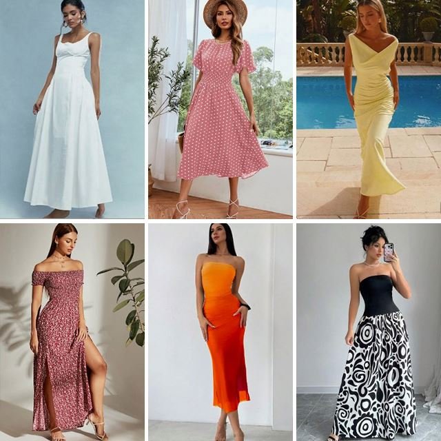 2024 Wholesale Cheap Fashion Elegant Beach Women's Summer Casual Dresses Bulk Random Shipping stock