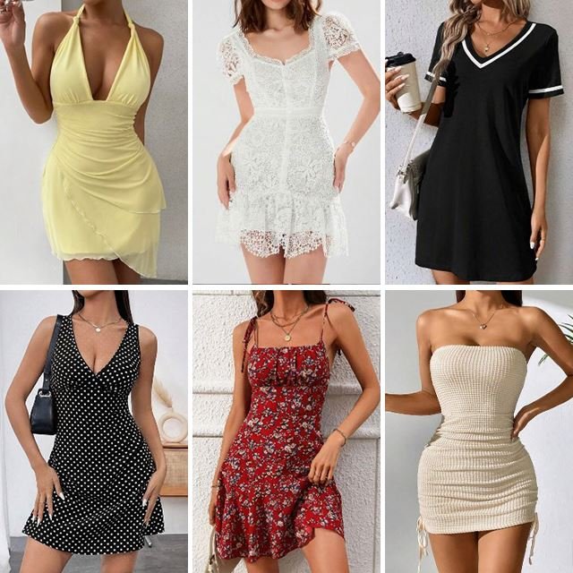 2024 Wholesale Cheap Fashion Elegant Beach Women's Summer Casual Dresses Bulk Random Shipping stock