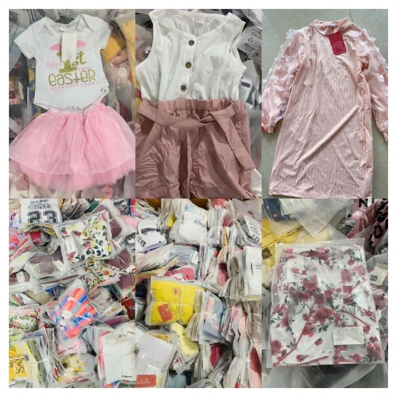 Wholesale stock pat Kids Kids Apparel For Summer Wear For 0~10 Year Old Girls Boys Children Mix Dress Pure Sets