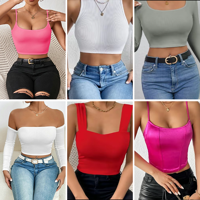 Wholesale dress Apparel stock women Mixed Low Price Fashion Casual Top Swimsuit Skirts Clothes womens dresses