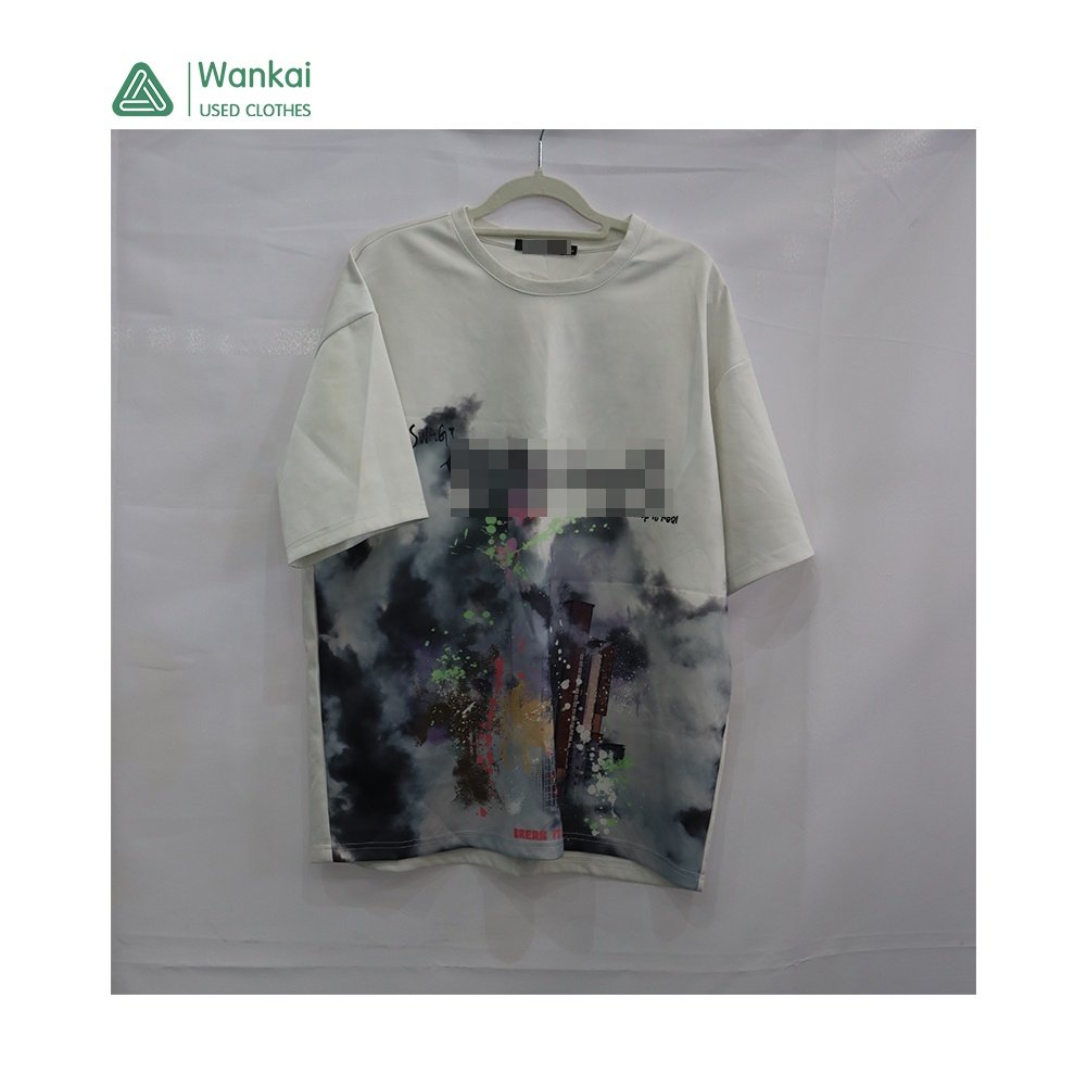 CwanCkai Best Selling 100% Cotton Used T-shirt Men, Hot Sales Mixed Clothing Used Clothes For Men T-shirt Branded