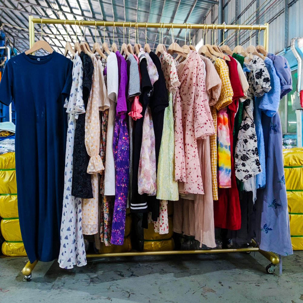 UKAY Preloved Vintage Lady Cotton Dress Long Short Mixed Assorted Summer Used Clothes Trendy Thrift Wholesale Bales Philippines