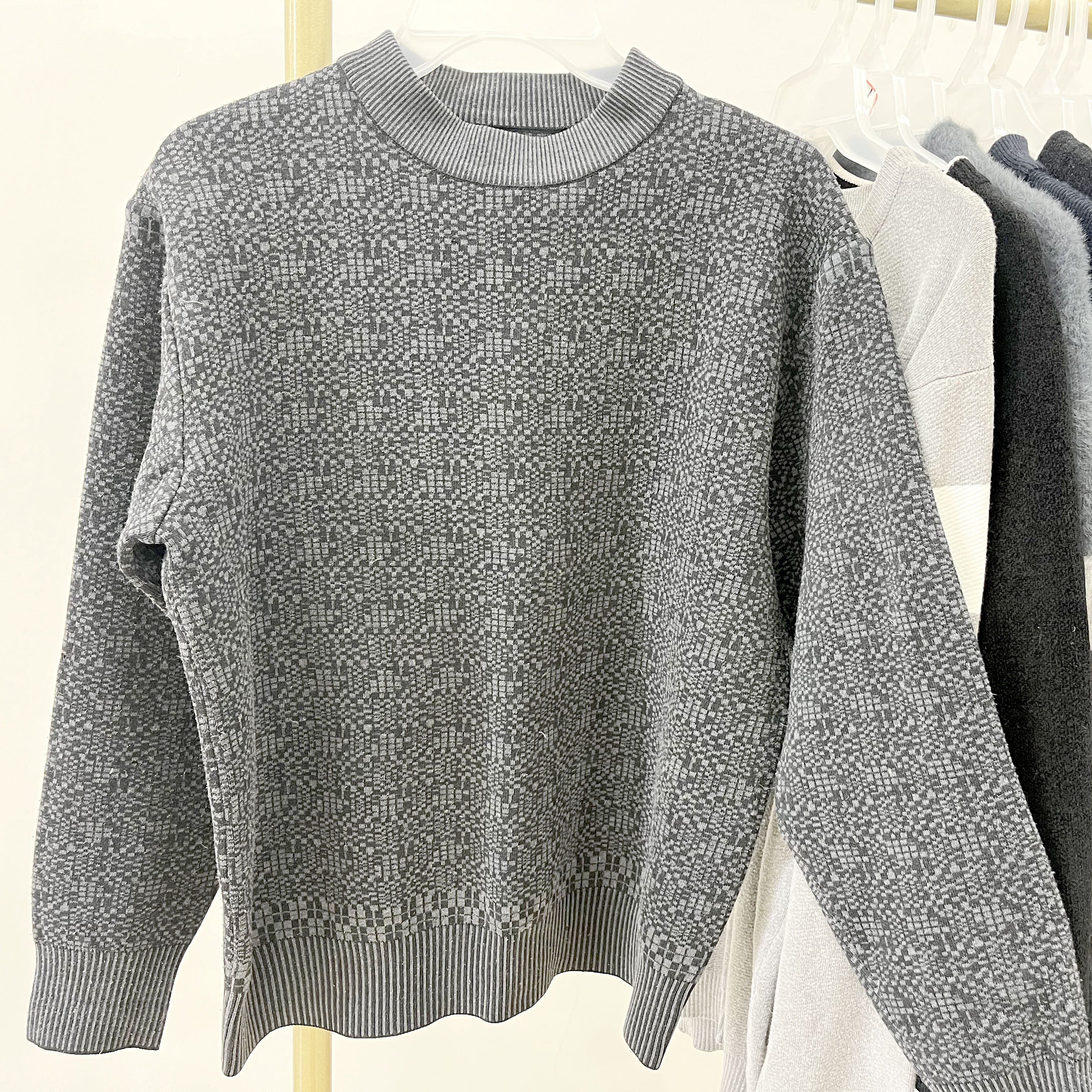 wholesale High Clean Neated 100% wool men's Plain Dyed winter Sweaters used clothes mixed in low Kilogram bales for South Africa