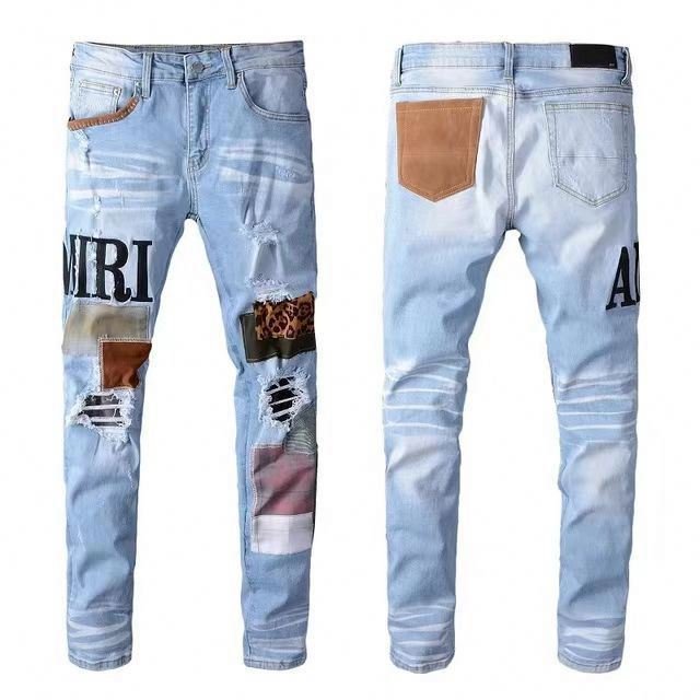 SY 2023 Hot style stock end goods wholesale men's and women's jeans straight pants wide leg pants slim jeans