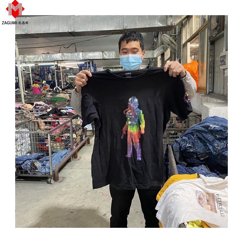 Bundles Wholesale Top Quality Canada Us Bales Used Clothes Old Clothes Second Hand Bulk Used Clothes For Men T-Shirt Branded