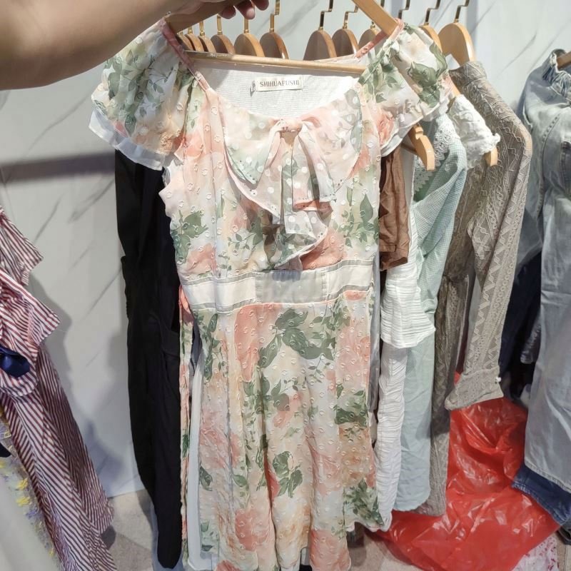 2024 100% Silk Dress Wholesale Buy Used Clothes Bulk Used Ladies Silk Dress Ropa Barata second hand clothes