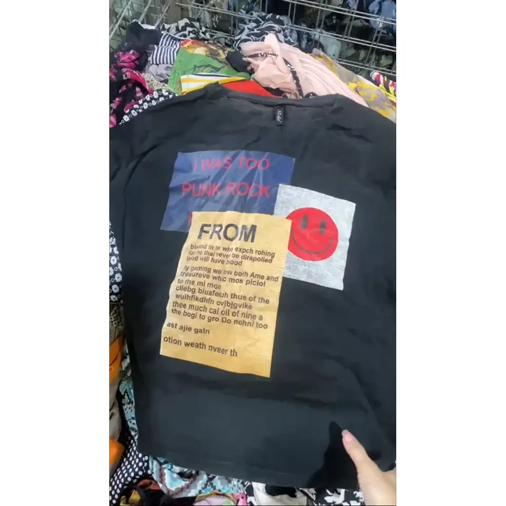 Factory Wholesale Second Hand summer T-shirts Bale Mixed Used Clothes Bales for women and men