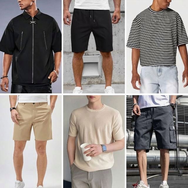 2024 Summer Men's Clothing Lowest Price Fashion Random Pattern T-shirt Polo Shirt Pants Shirt Bulk Style Random Shipping