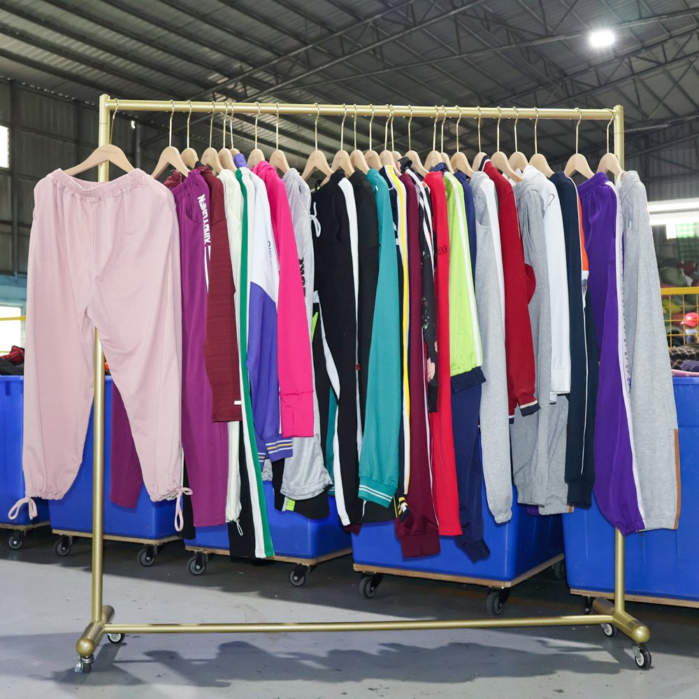 Used Vintage Premium Adult Jogging Cotton Wear Second Hand Summer Clothing Top Pant Ukay Bale Trendy Used Clothes Wholesale