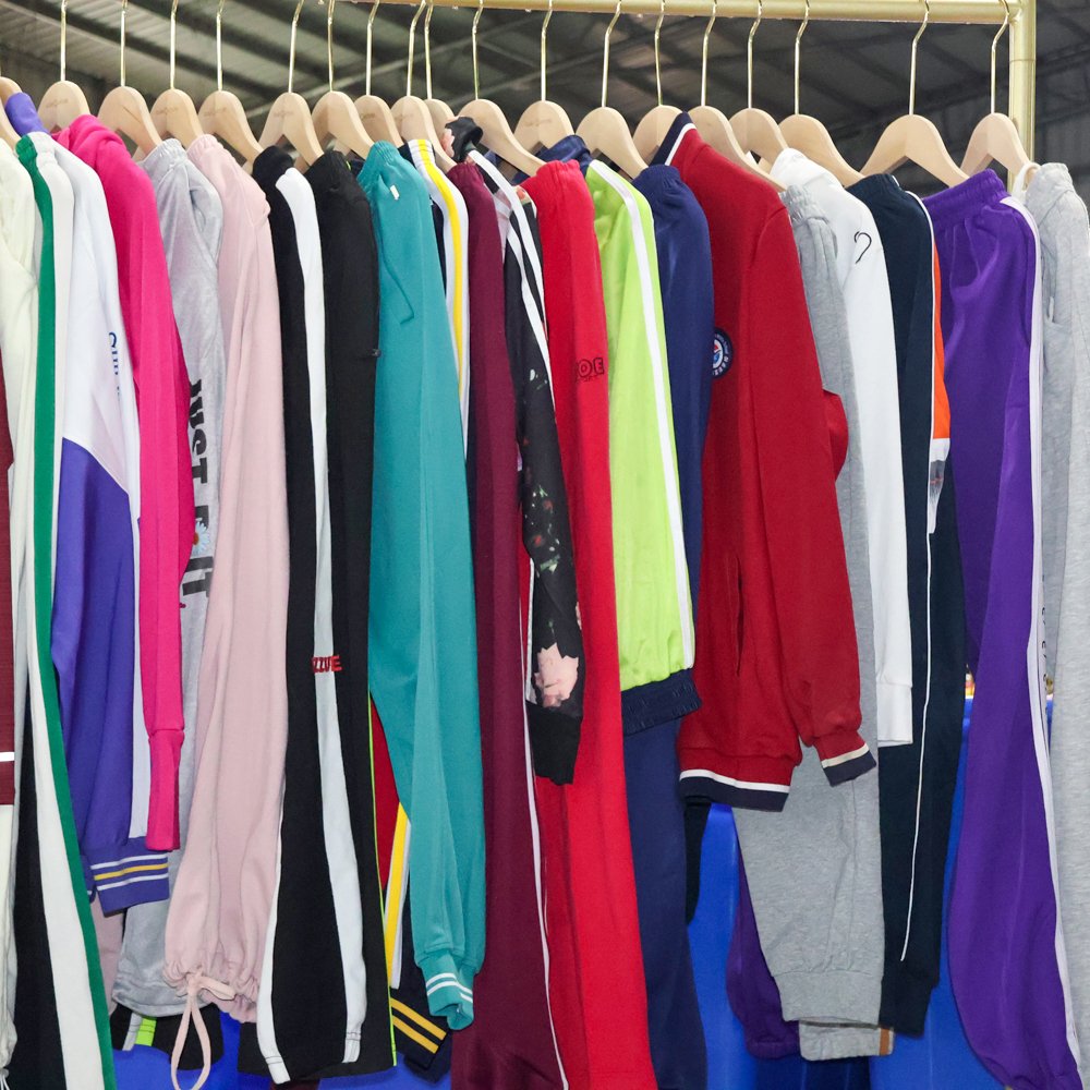 Used Vintage Premium Adult Jogging Cotton Wear Second Hand Summer Clothing Top Pant Ukay Bale Trendy Used Clothes Wholesale