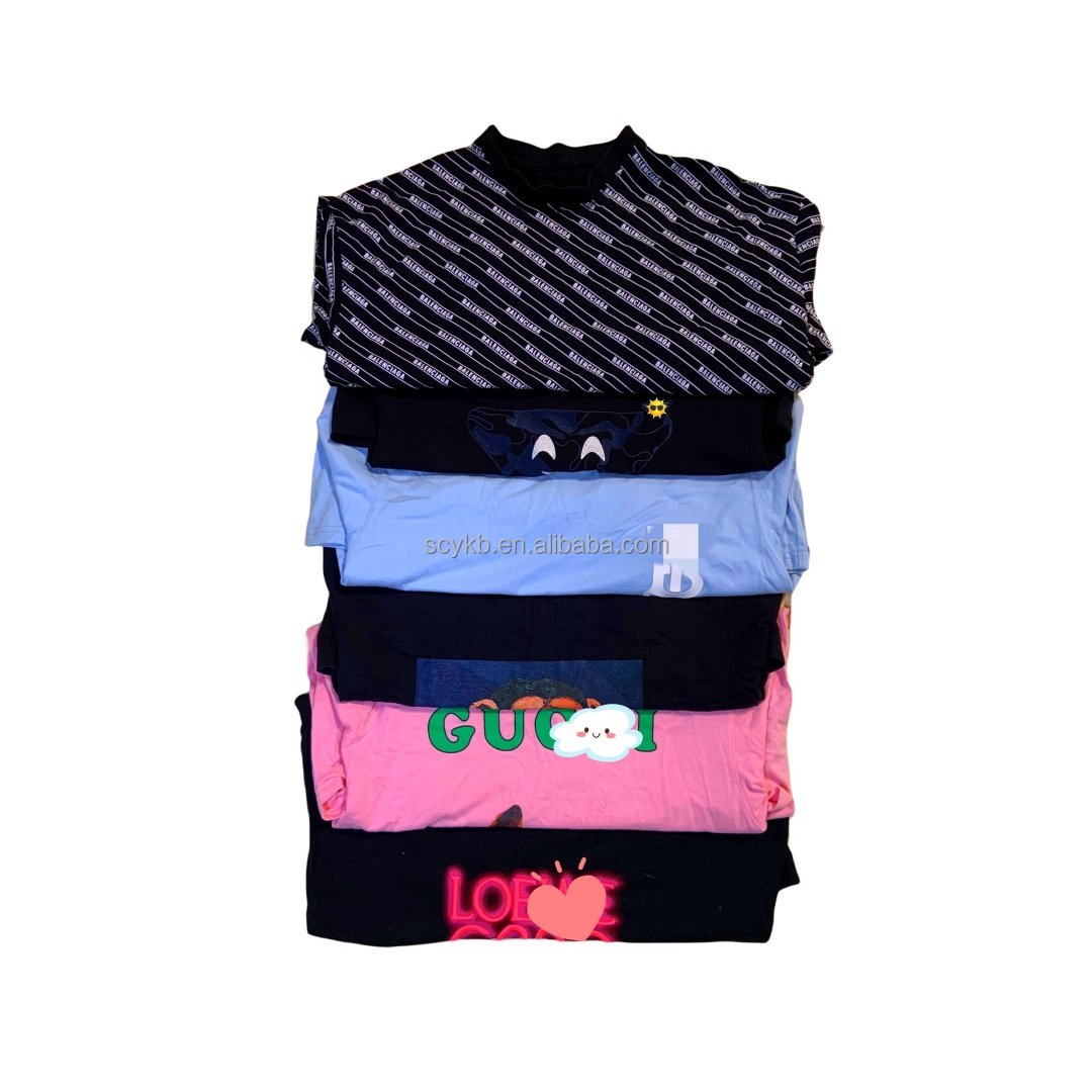 C04 Used Brand Clothes High Quality Second Hand T-Shirts for Men Summer Used Clothes in Bales Wholesale for Adults ukay bale