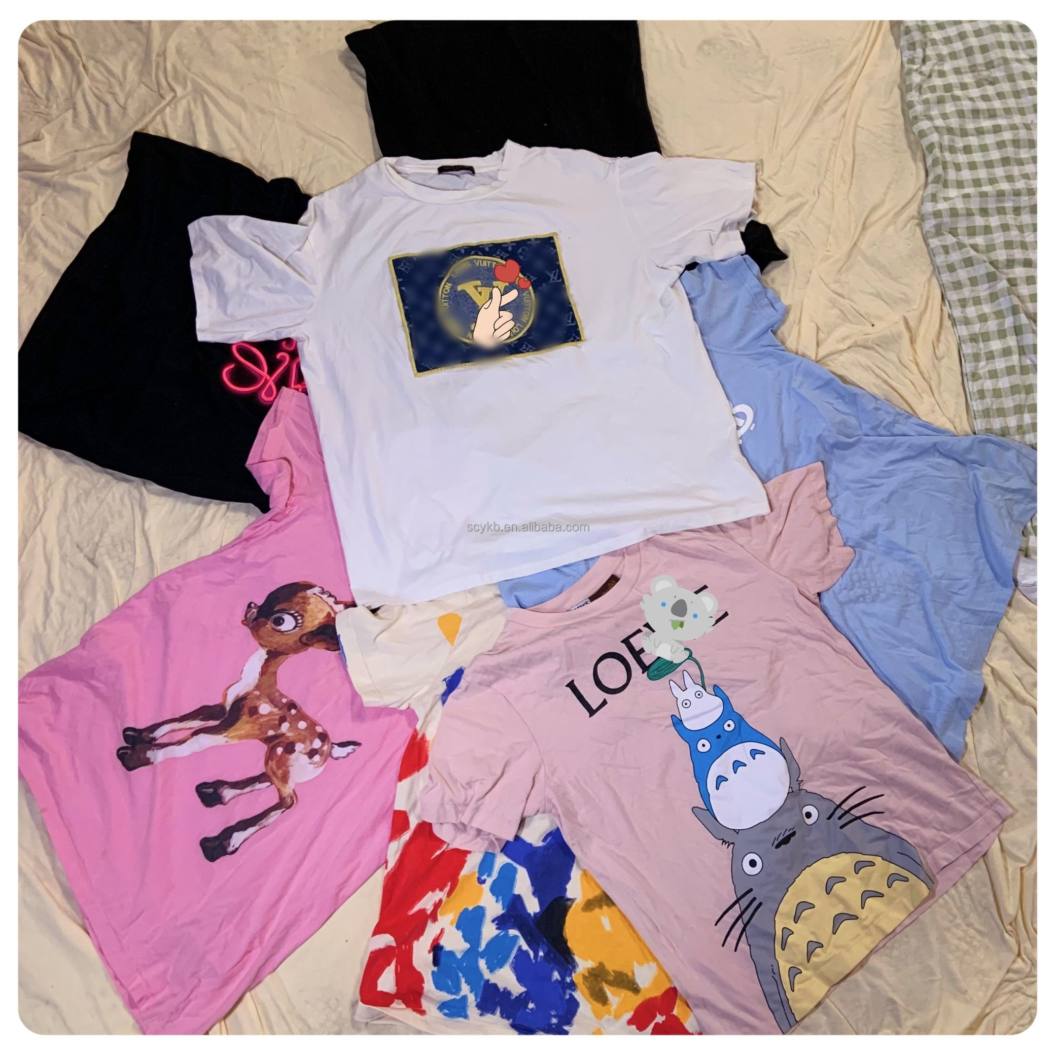 C04 Used Brand Clothes High Quality Second Hand T-Shirts for Men Summer Used Clothes in Bales Wholesale for Adults ukay bale
