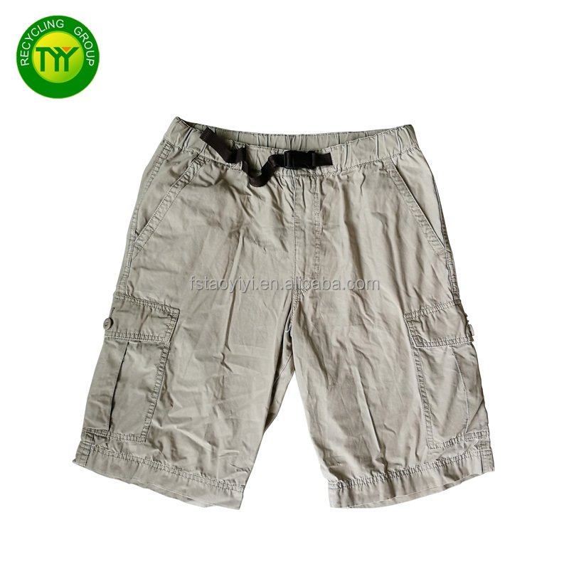 Thrift Wear Second Hand Used Cargo Short Pants Reused Good Buckle Fashion Cash Used Clothes By Pound