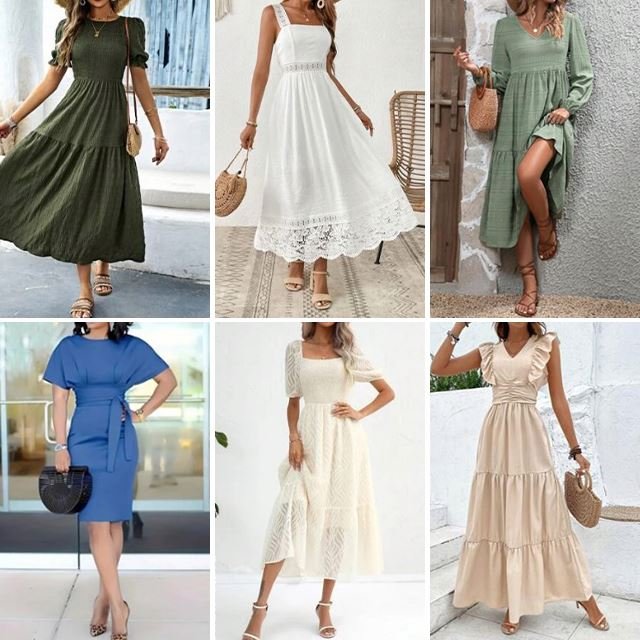 Wholesale high-quality 2023 summer best-selling lace dresses for women with fluffy sleeves and elegant dresses