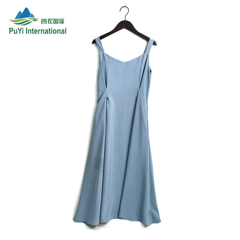 korea used dresses in bulk bales Lady long sleeve Stripe Dress second hand clothing used clothes