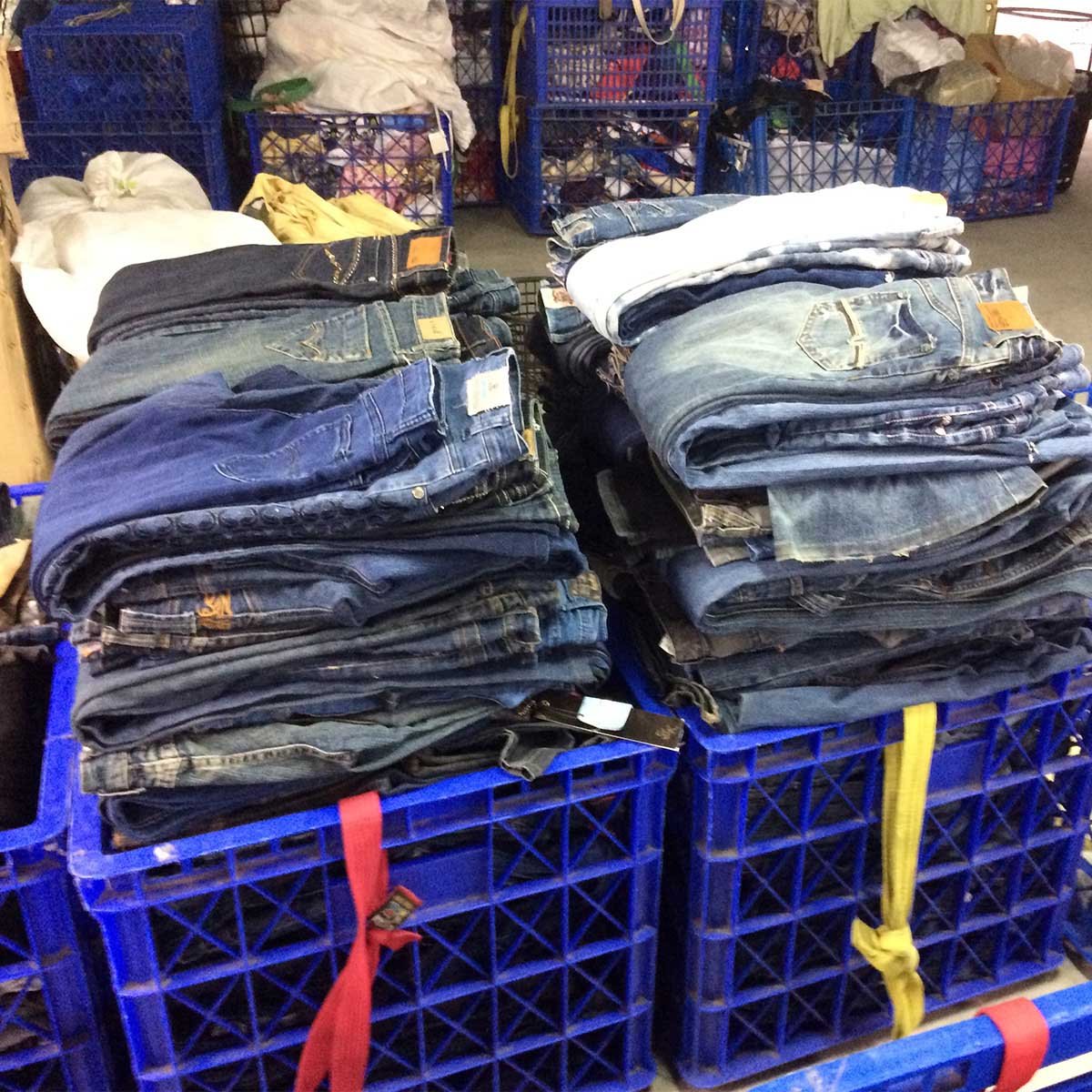 Bales Of Used Clothes