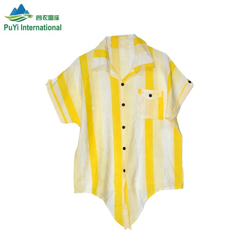 Wholesale Used Clothes Ladies Cotton French Floral Blouses bales 100kg