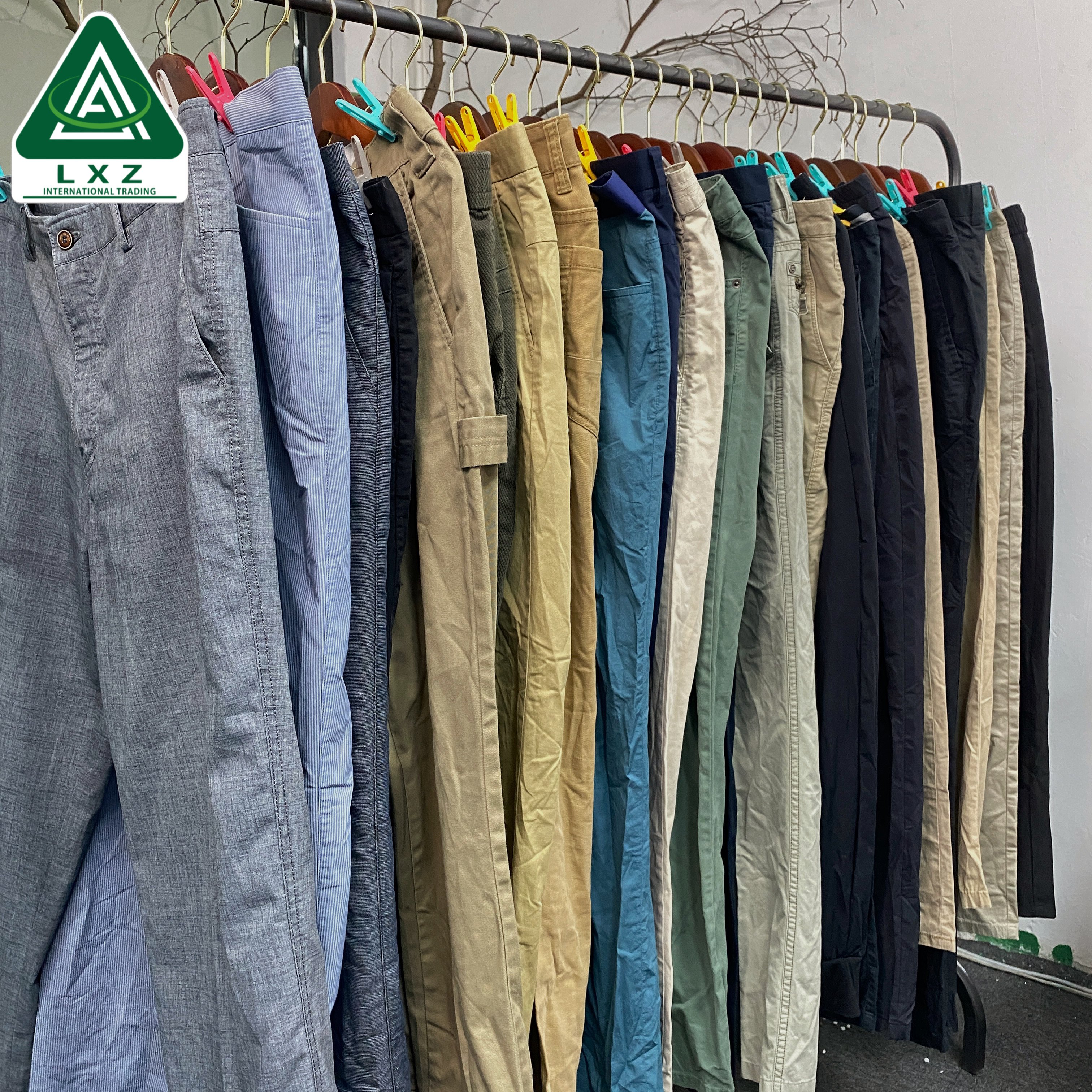 Used Clothes Men Cotton Pants Wholesale