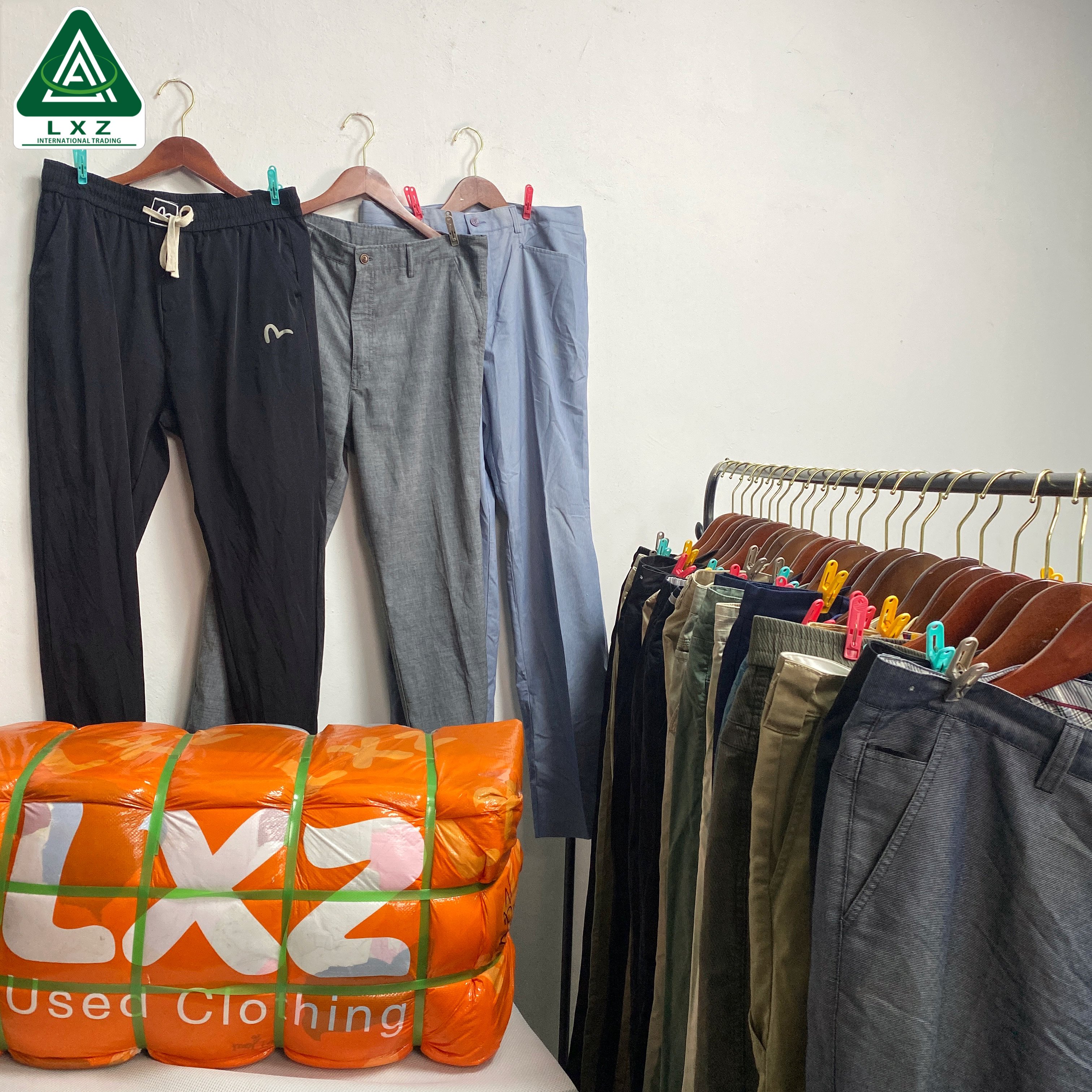 Used Clothes Men Cotton Pants Wholesale