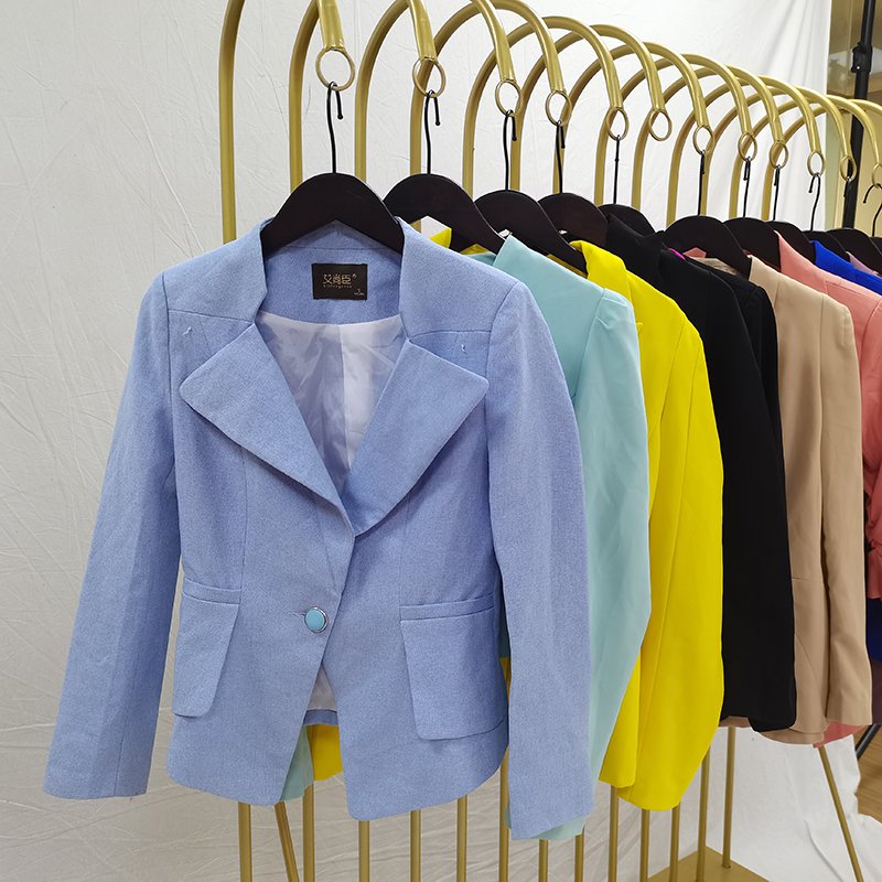 Ladies thin suits coats used clothes fashion jacket wholesale clothing supplier second hand clothes jackets