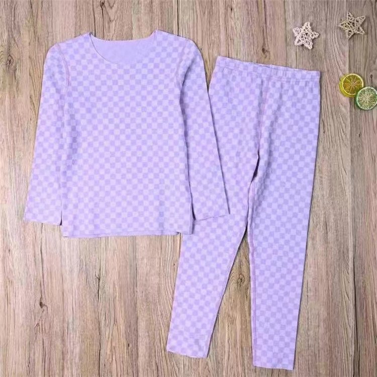 Autumn and Winter Children's Veet Thickened Thermal Underwear Set New Arrival Apparel Stock