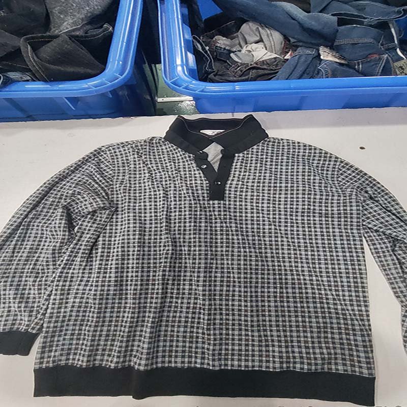 used clothes Men's long sleeve T- shirt High Quality Cotton Slim Fitted T-Shirt for Man