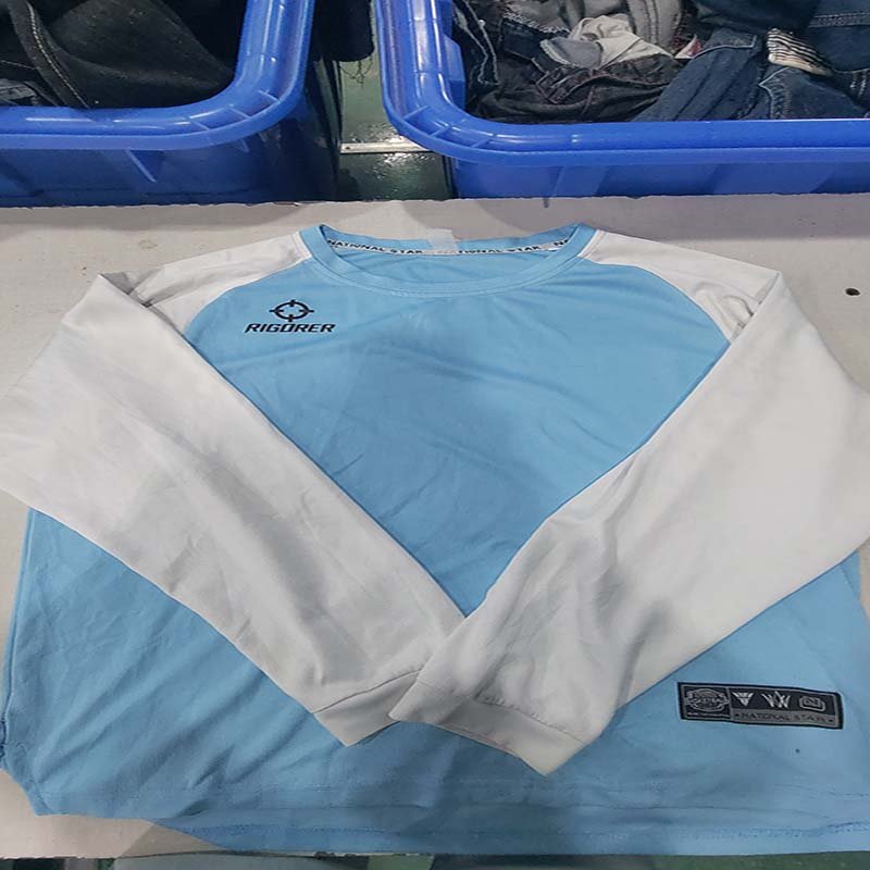 used clothes Men's long sleeve T- shirt High Quality Cotton Slim Fitted T-Shirt for Man
