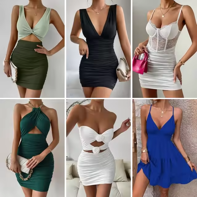 2024 WO Wholesale for Supplier Brand New Tops Mix Assorted Dress Bulk Bales women Clothes used Clothing Bale Womens Dresses
