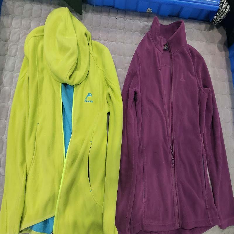 used clothes Gender double sided fleece sportswear high quality elastic sports gym sweatpants women