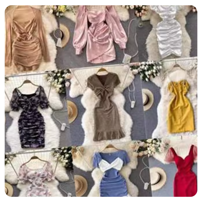 2024 wholesale Stock Dress swimsuit clothes factory bulk clothing shipping shop blusas used clothes womens tops dress