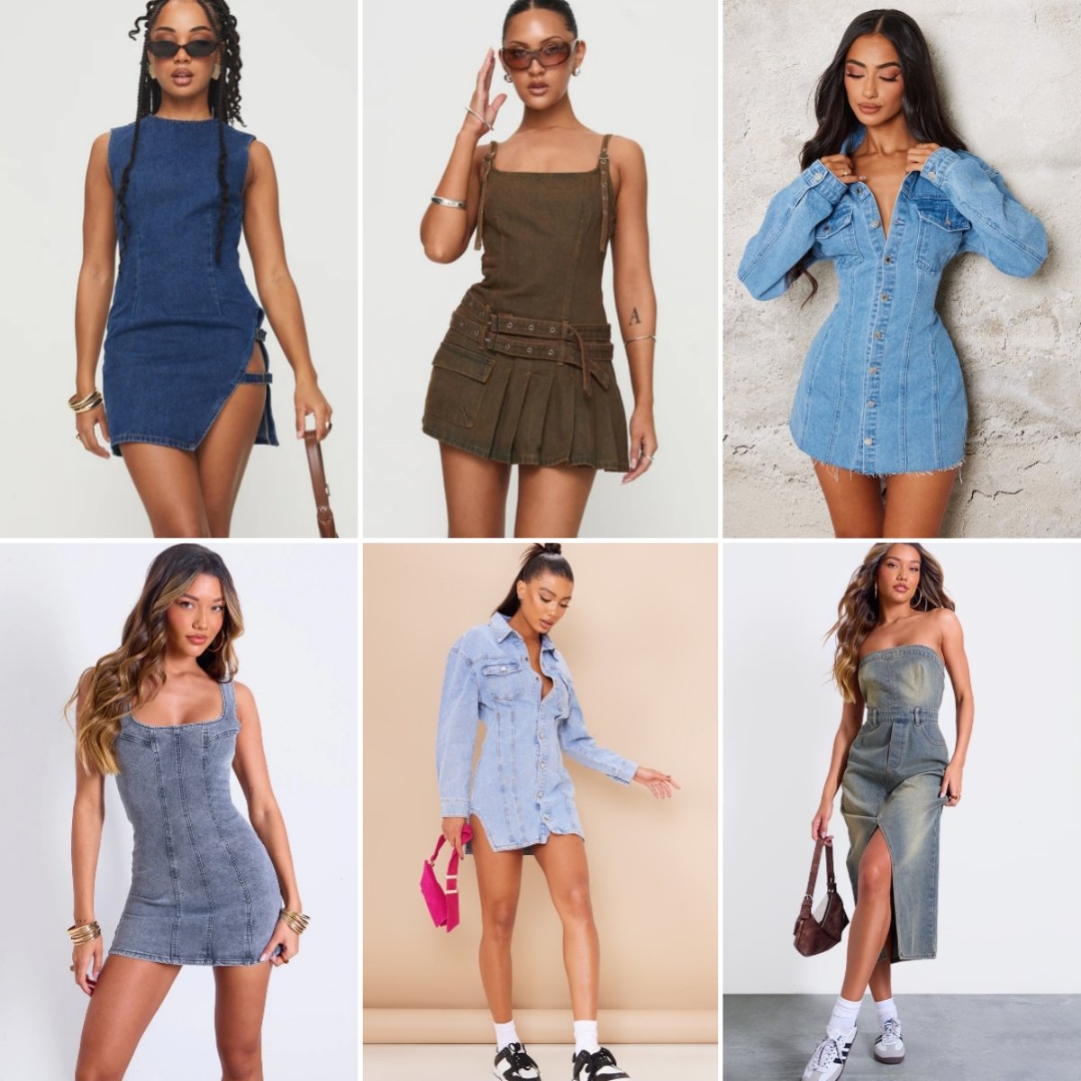 Second Hand Clothing Girl And Women Wear Jeans Skirt Denim Strap Used Dress