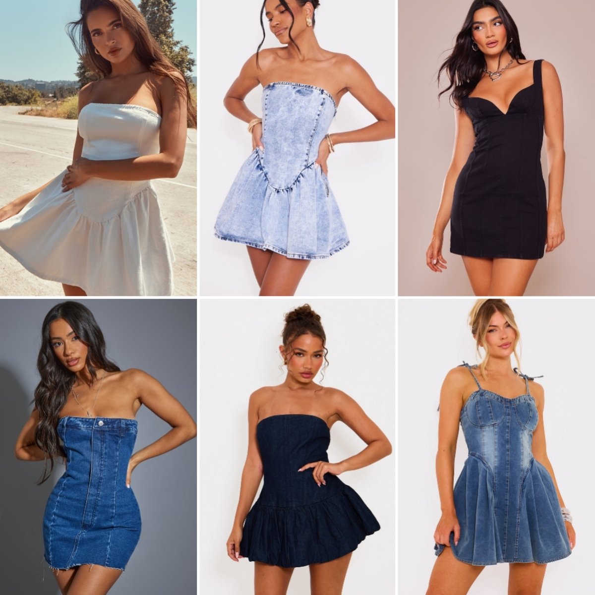 Second Hand Clothing Girl And Women Wear Jeans Skirt Denim Strap Used Dress