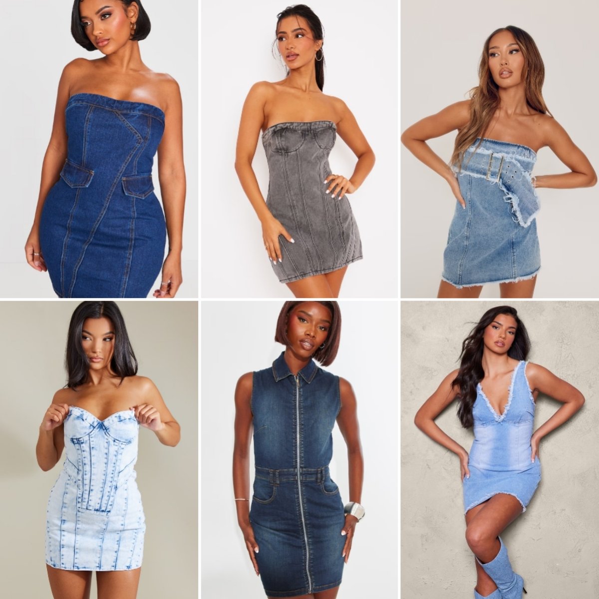 Second Hand Clothing Girl And Women Wear Jeans Skirt Denim Strap Used Dress