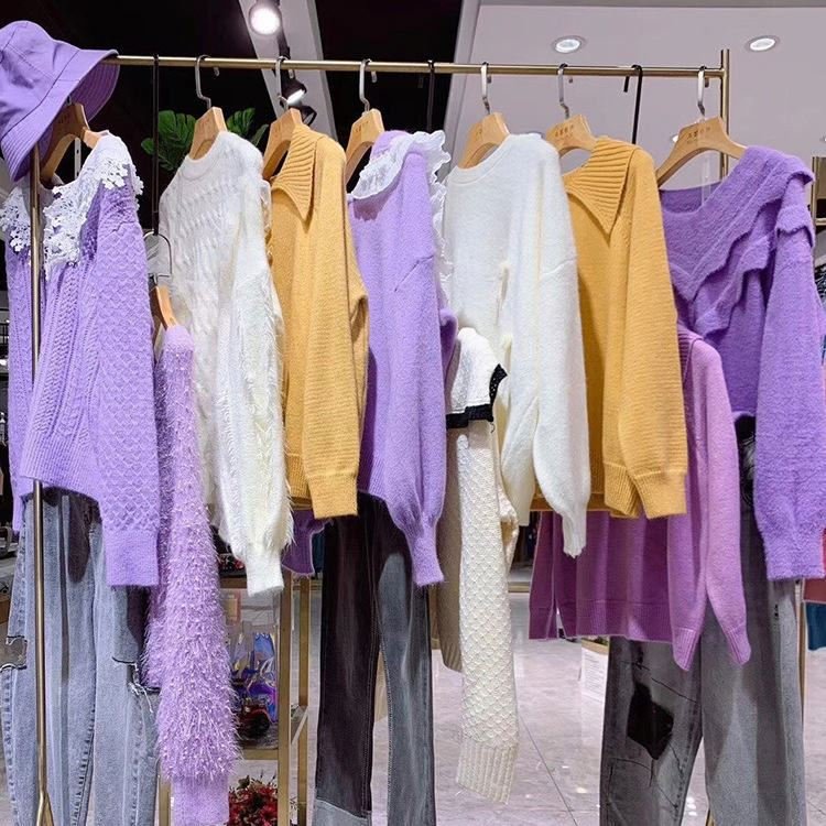 Autumn women's velvet thick sweater second-hand discount fashion youthful vitality women's clothing