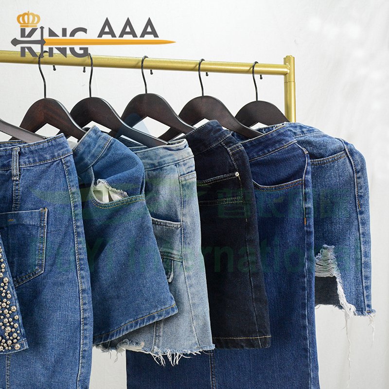 Wholesales Summer Products Sexy Denim Skirt Used Clothes High Waist Mini Ladies Skirts Second Hand Clothing Ukay Bale Supplier