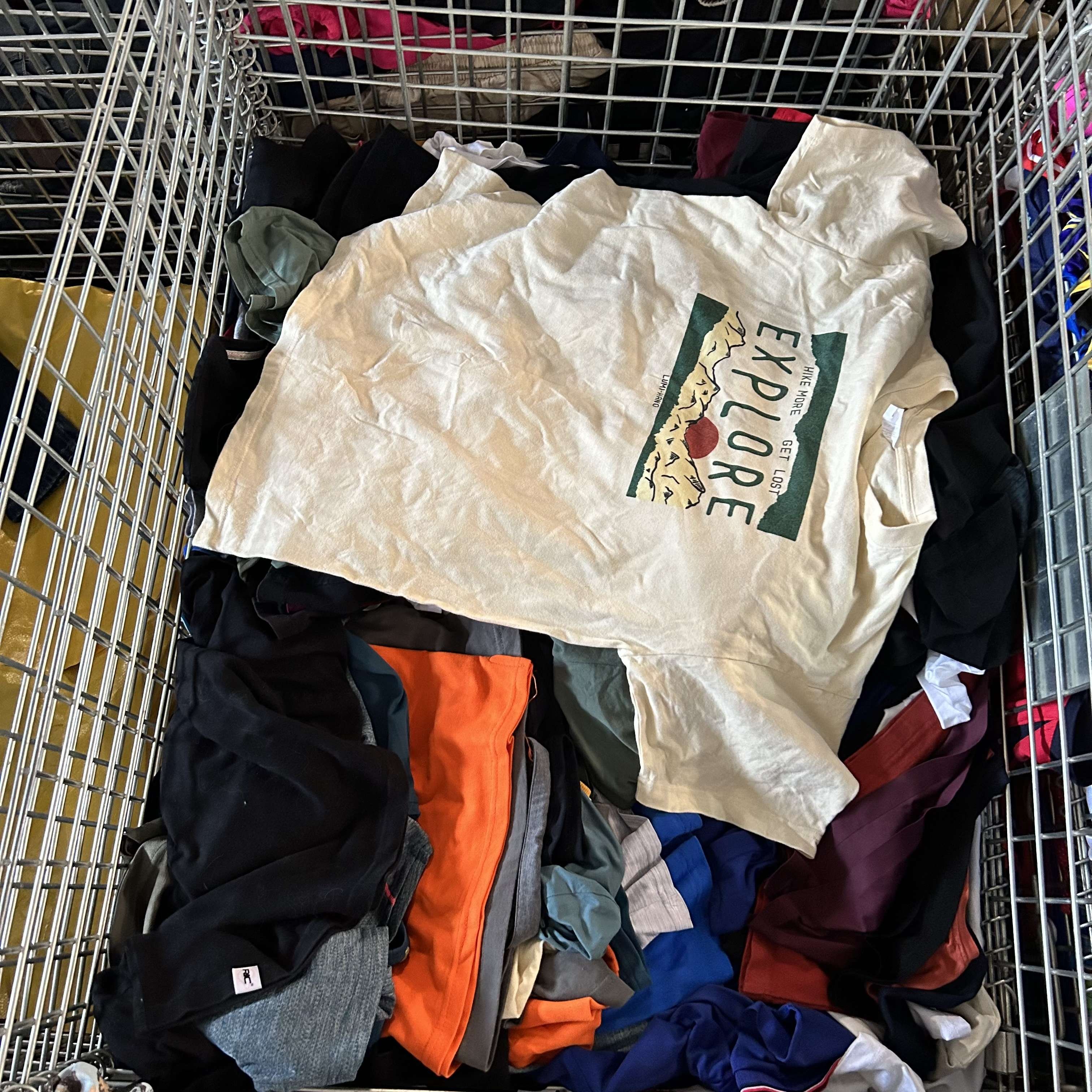 C09 Wholesale second hand short round neck mixed comfortable used T-shirt bales high quality summer casual clothing for men